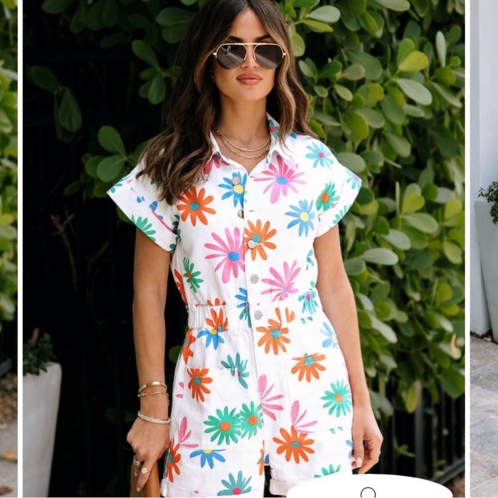 Vici Floral Print Jumpsuit